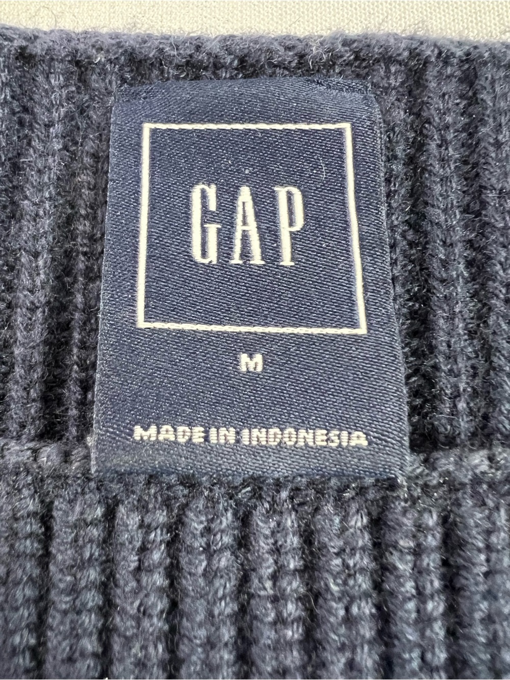 Gap Navy White Striped Boatneck Nautical Merino Wool Blend Sweater Fall Winter - Picture 3 of 9